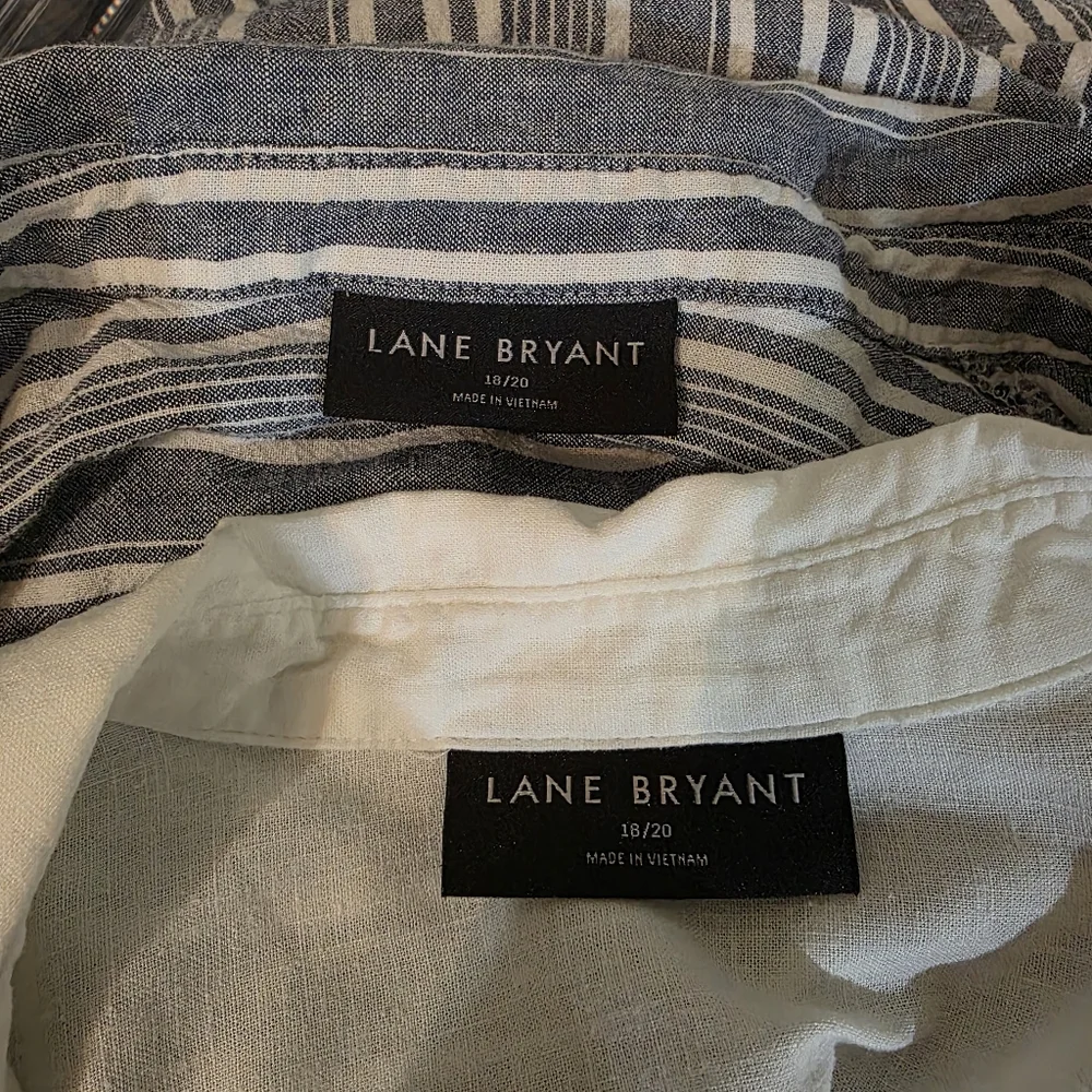 Lane Bryant Lot of 2 Outfits - Linen - Tops 18/20, Pants 20L - Picture 10 of 13
